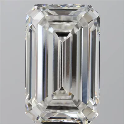15.06ct F VVS2 Rare Carat Ideal Cut Emerald Lab Grown Diamond