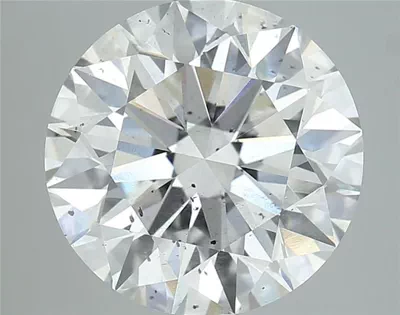 4.17ct E SI2 Rare Carat Ideal Cut Round Diamond