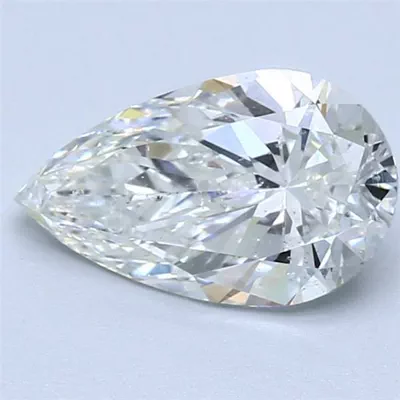 1.31ct H SI2 Rare Carat Ideal Cut Pear Diamond
