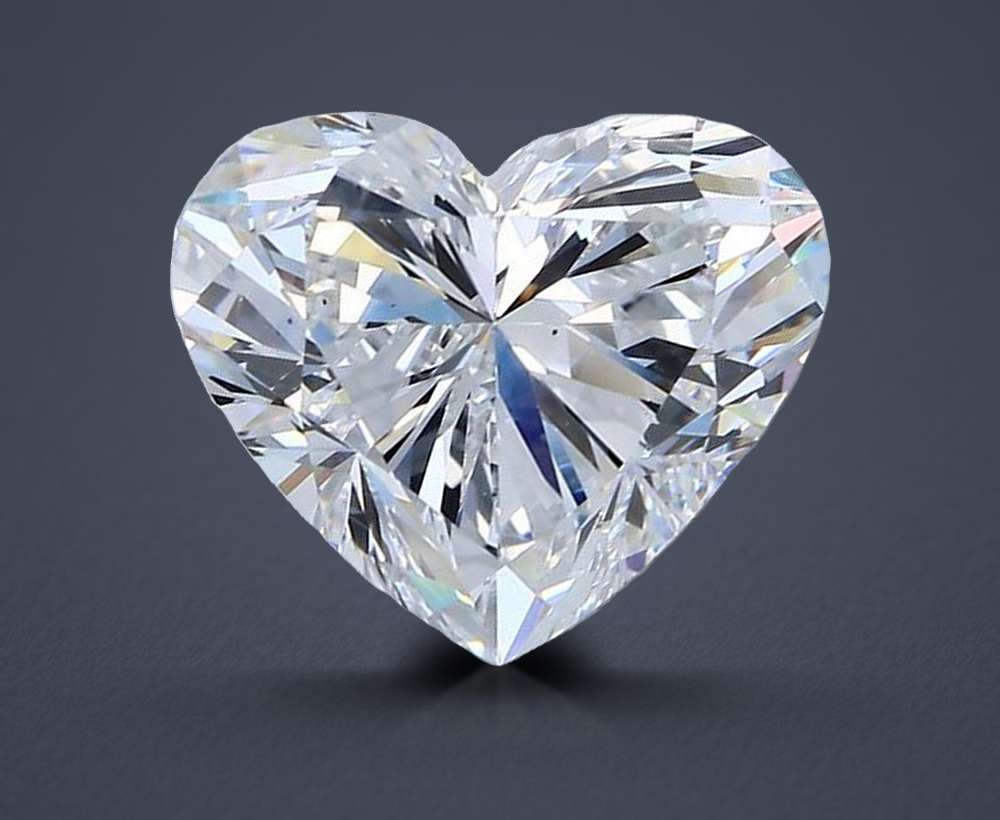 4.01ct D VS2 Excellent Cut Heart Diamond
