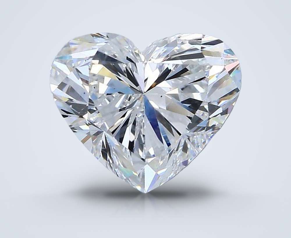 4.01ct D VS2 Excellent Cut Heart Diamond