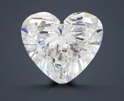 6.51ct F VVS2 Rare Carat Ideal Cut Heart Lab Grown Diamond