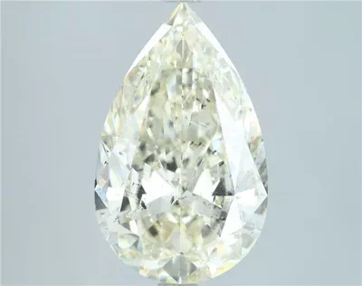 4.04ct J SI2 Very Good Cut Pear Diamond