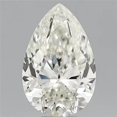 7.01ct I SI1 Rare Carat Ideal Cut Pear Diamond