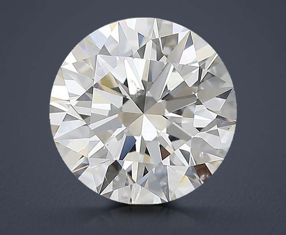 2.61ct I SI1 Rare Carat Ideal Cut Round Diamond