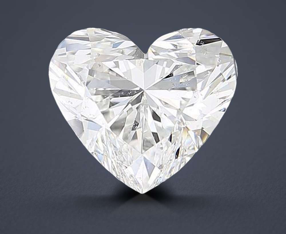 2.02ct G SI2 Rare Carat Ideal Cut Heart Diamond