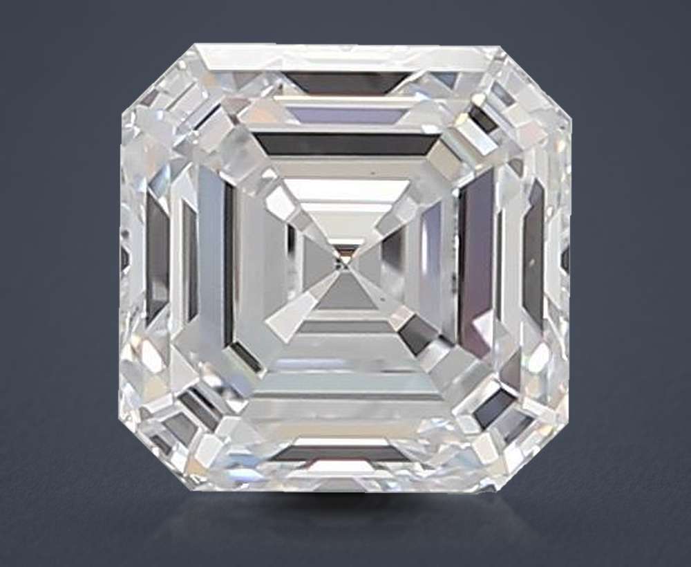 1.54ct E VS1 Rare Carat Ideal Cut Asscher Lab Grown Diamond
