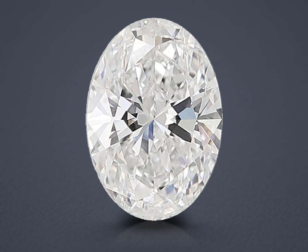 4.03ct D VS1 Rare Carat Ideal Cut Oval Lab Grown Diamond