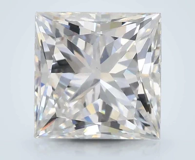 3.04ct D VS1 Rare Carat Ideal Cut Princess Lab Grown Diamond