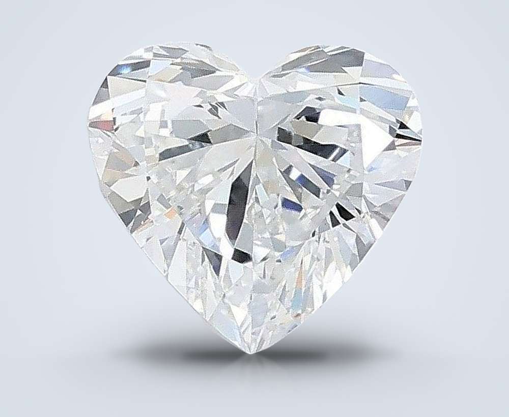 1.08ct D VVS2 Very Good Cut Heart Lab Grown Diamond