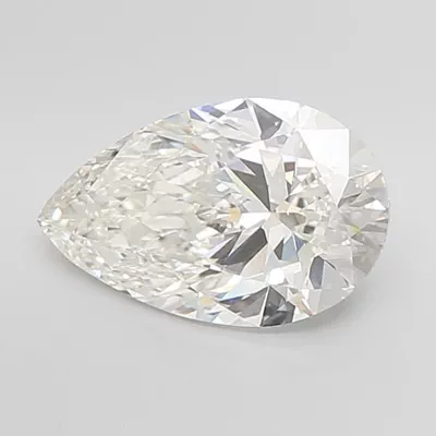 5.02ct H VVS2 Rare Carat Ideal Cut Pear Lab Grown Diamond