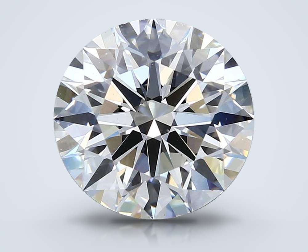 4.53ct F VS1 Rare Carat Ideal Cut Round Lab Grown Diamond