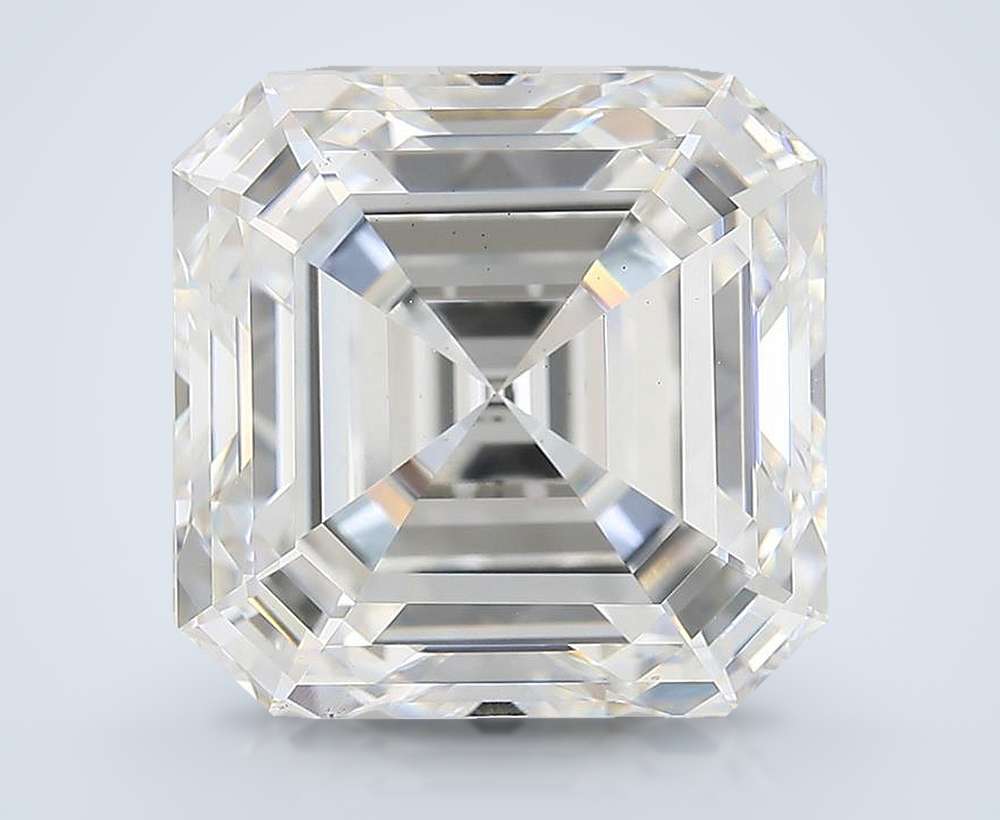 12.35ct F VS2 Rare Carat Ideal Cut Asscher Lab Grown Diamond