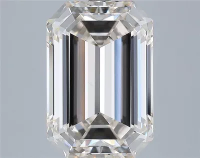 5.04ct H VS2 Rare Carat Ideal Cut Emerald Diamond