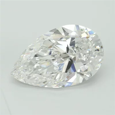 10.76ct F VVS2 Rare Carat Ideal Cut Pear Lab Grown Diamond