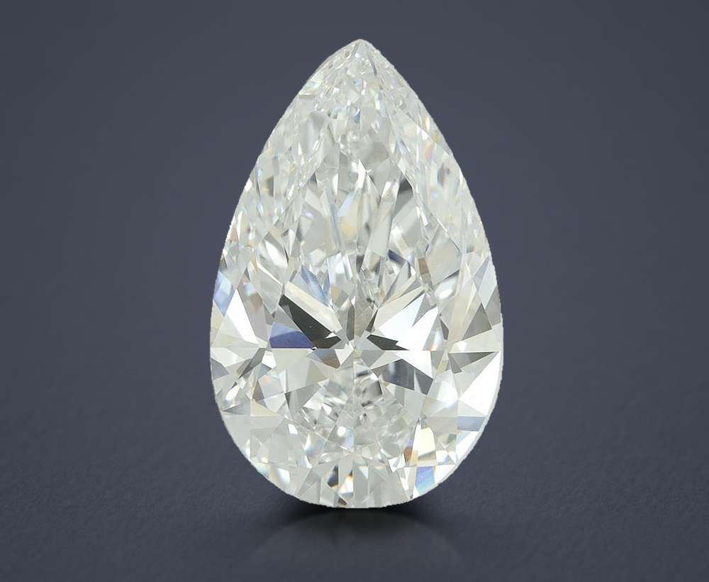 10.76ct F VVS2 Rare Carat Ideal Cut Pear Lab Grown Diamond