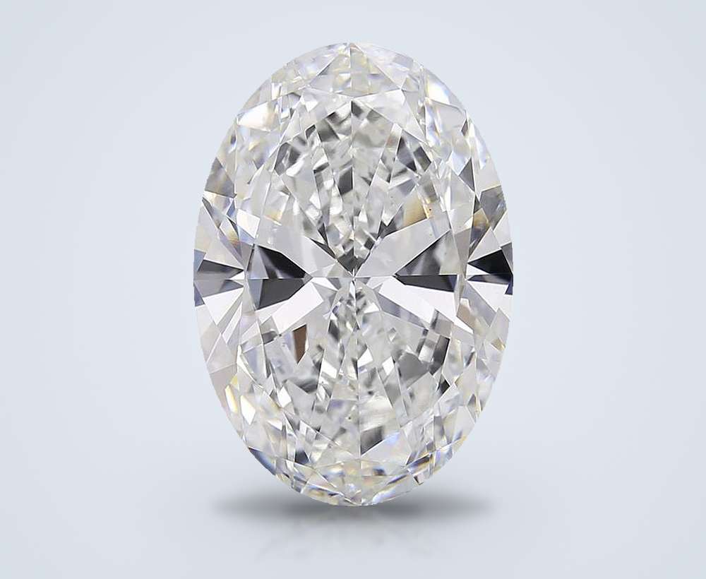 15.00ct F VS1 Very Good Cut Oval Lab Grown Diamond