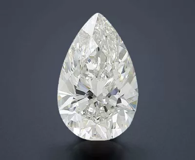 6.46ct H VS2 Very Good Cut Pear Lab Grown Diamond