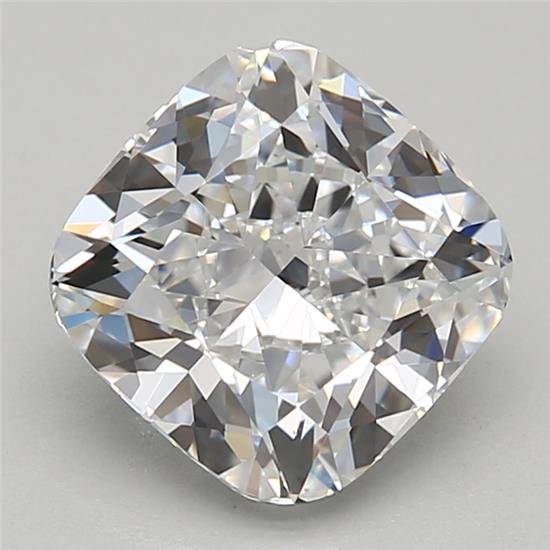 2.06ct D VVS1 Rare Carat Ideal Cut Cushion Lab Grown Diamond