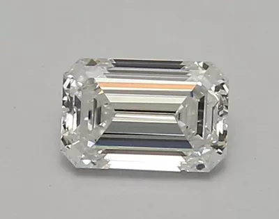 0.84ct D VVS2 Rare Carat Ideal Cut Emerald Lab Grown Diamond