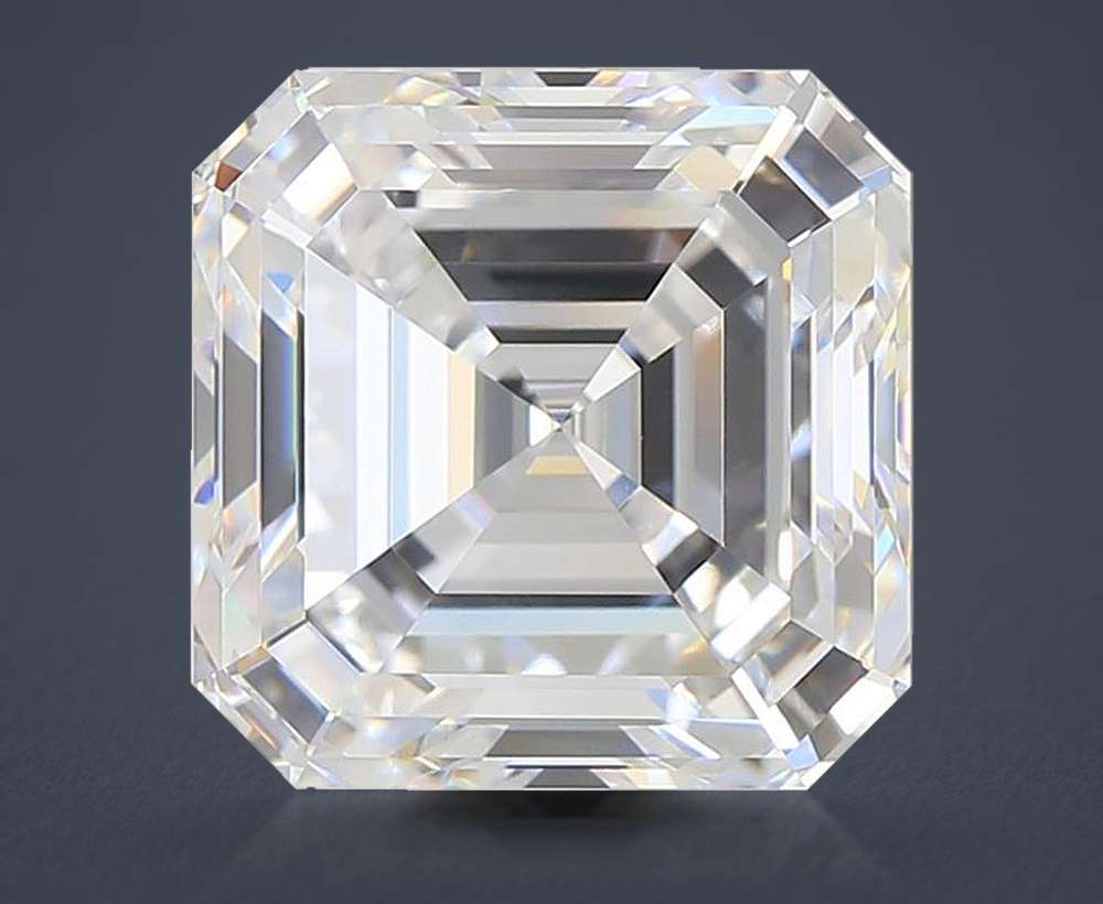 7.02ct D VVS2 Rare Carat Ideal Cut Asscher Lab Grown Diamond