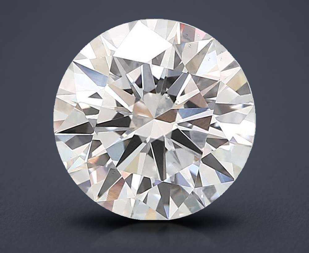 3.06ct D VS2 Rare Carat Ideal Cut Round Lab Grown Diamond