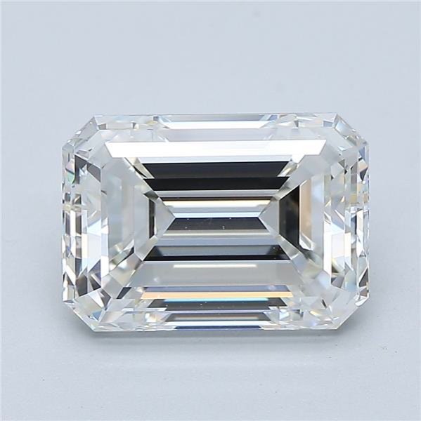 3.50ct F VVS1 Rare Carat Ideal Cut Emerald Diamond