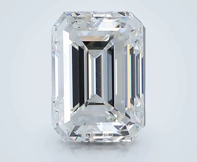 3.50ct F VVS1 Rare Carat Ideal Cut Emerald Diamond