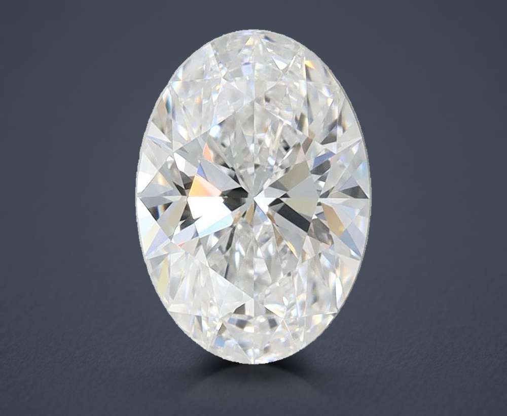 1.41ct D VVS2 Rare Carat Ideal Cut Oval Lab Grown Diamond