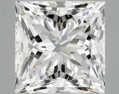 7.43ct E VVS2 Rare Carat Ideal Cut Princess Lab Grown Diamond
