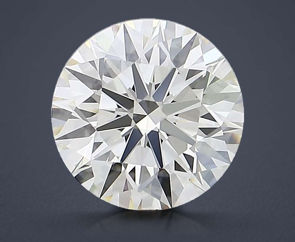 2.09ct K VVS2 Rare Carat Ideal Cut Round Diamond