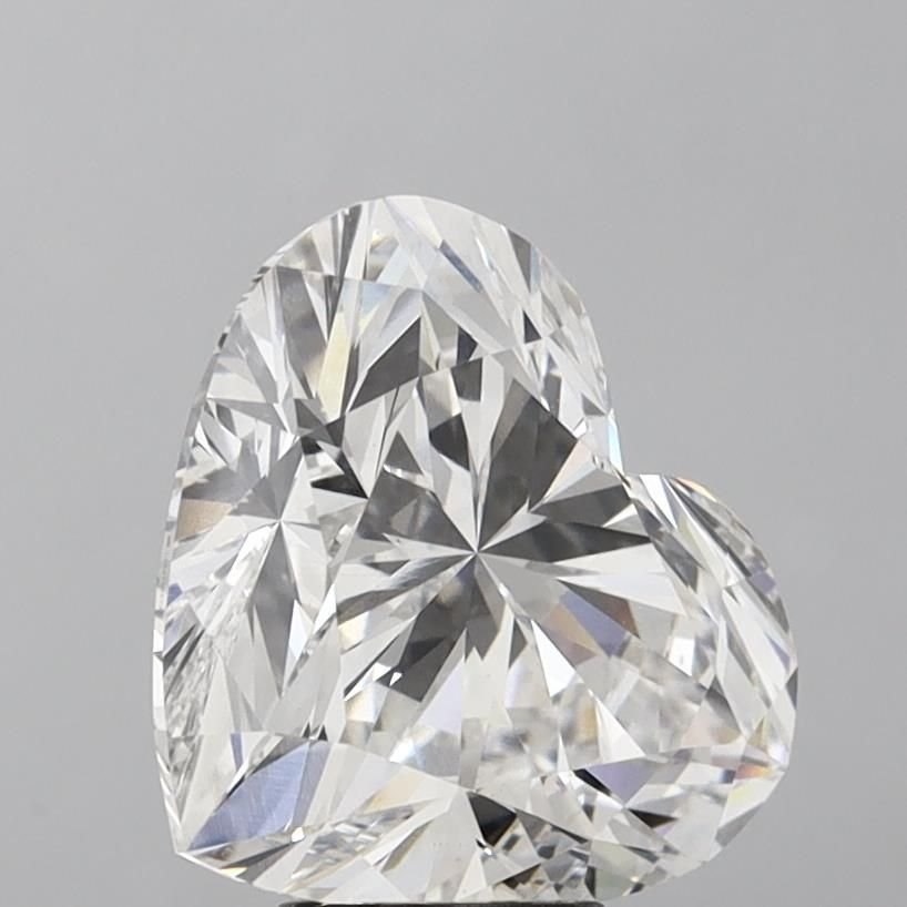 8.23ct F VS1 Rare Carat Ideal Cut Heart Lab Grown Diamond