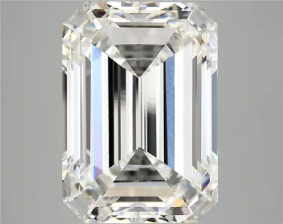 12.34ct F VVS2 Rare Carat Ideal Cut Emerald Lab Grown Diamond