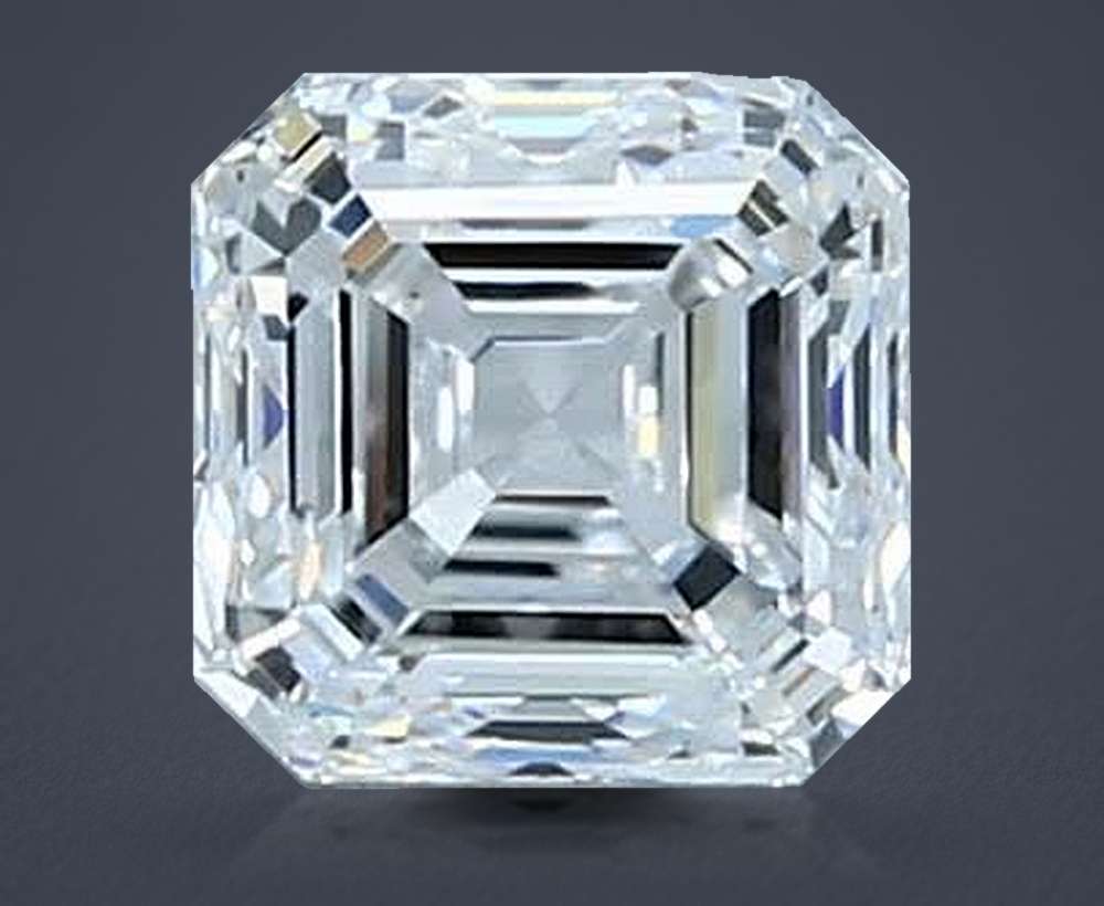 0.90ct D VVS2 Very Good Cut Asscher Diamond