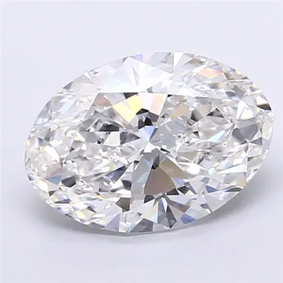 4.66ct E VS1 Rare Carat Ideal Cut Oval Lab Grown Diamond
