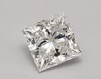 0.88ct D VVS2 Rare Carat Ideal Cut Princess Lab Grown Diamond