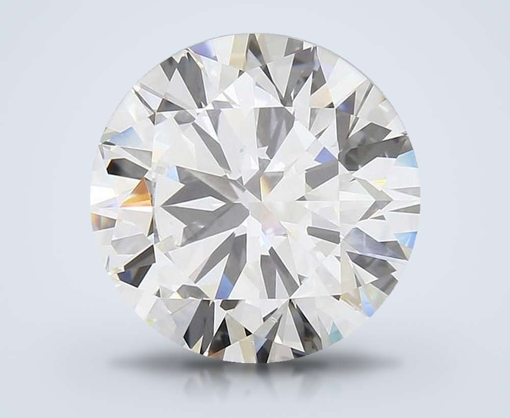 8.01ct F SI1 Rare Carat Ideal Cut Round Lab Grown Diamond