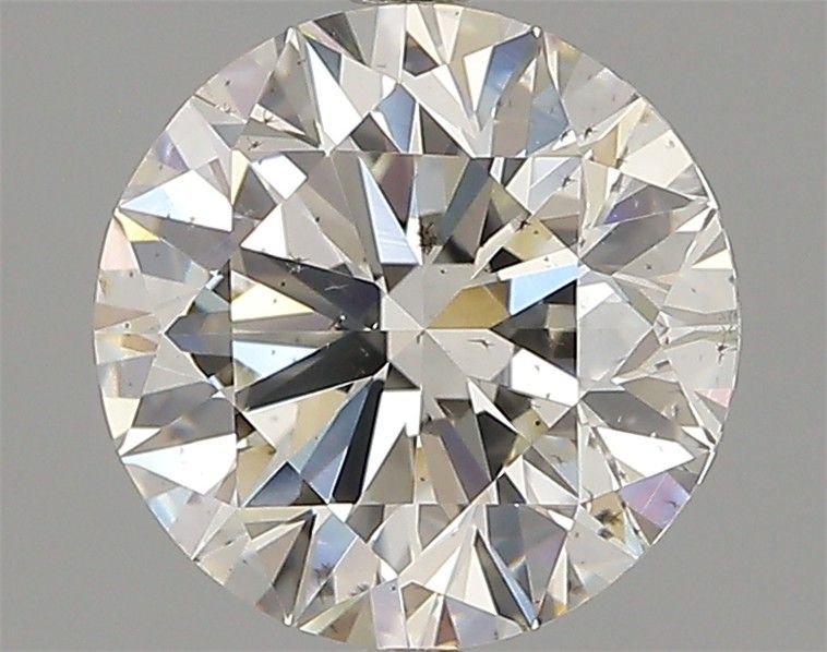 2.51ct J SI2 Rare Carat Ideal Cut Round Diamond