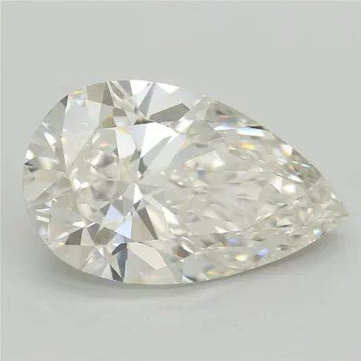 4.05ct H VVS2 Rare Carat Ideal Cut Pear Lab Grown Diamond