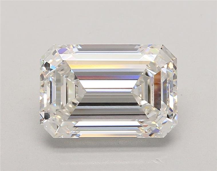 4.04ct F VVS2 Rare Carat Ideal Cut Emerald Lab Grown Diamond