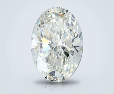 5.02ct K SI2 Rare Carat Ideal Cut Oval Diamond
