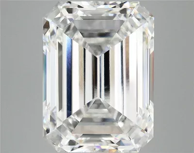 12.64ct F VVS2 Rare Carat Ideal Cut Emerald Lab Grown Diamond