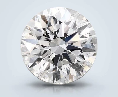 3.31ct F SI2 Rare Carat Ideal Cut Round Diamond