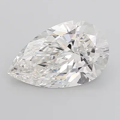 8.09ct F VVS2 Rare Carat Ideal Cut Pear Lab Grown Diamond