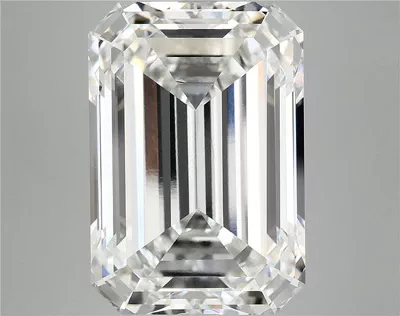 15.19ct F VVS2 Rare Carat Ideal Cut Emerald Lab Grown Diamond