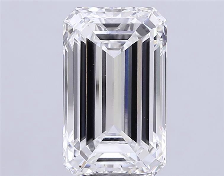 11.09ct F VVS2 Rare Carat Ideal Cut Emerald Lab Grown Diamond