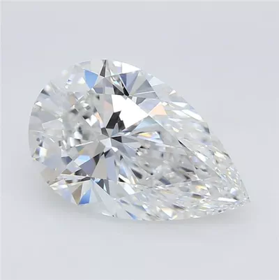3.10ct E VS1 Rare Carat Ideal Cut Pear Lab Grown Diamond