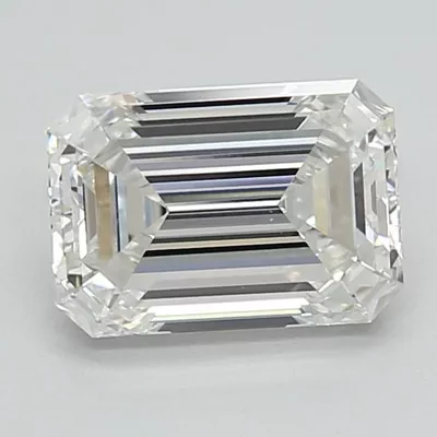 1.64ct F VVS1 Rare Carat Ideal Cut Emerald Lab Grown Diamond