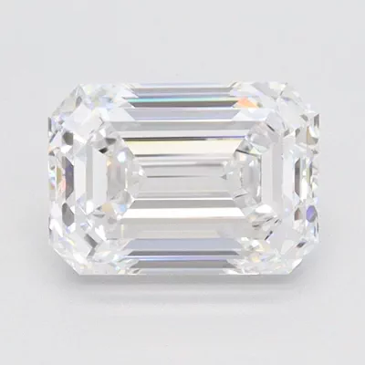 1.58ct E VVS2 Excellent Cut Emerald Lab Grown Diamond