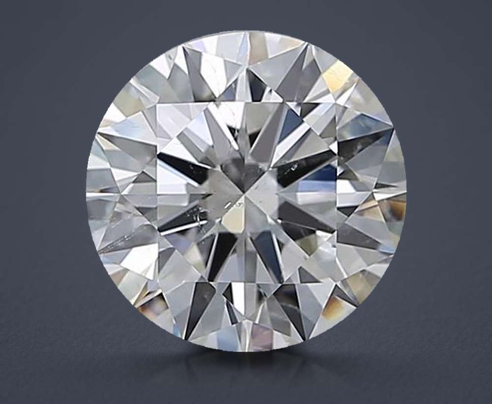 3.01ct F SI2 Rare Carat Ideal Cut Round Diamond